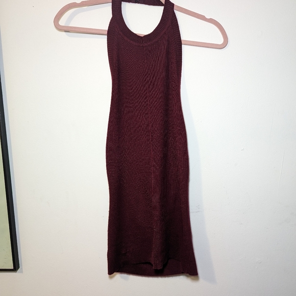 Peter Do FW19 Red Cashmere Backless Halter Top - Picture 4 of 11